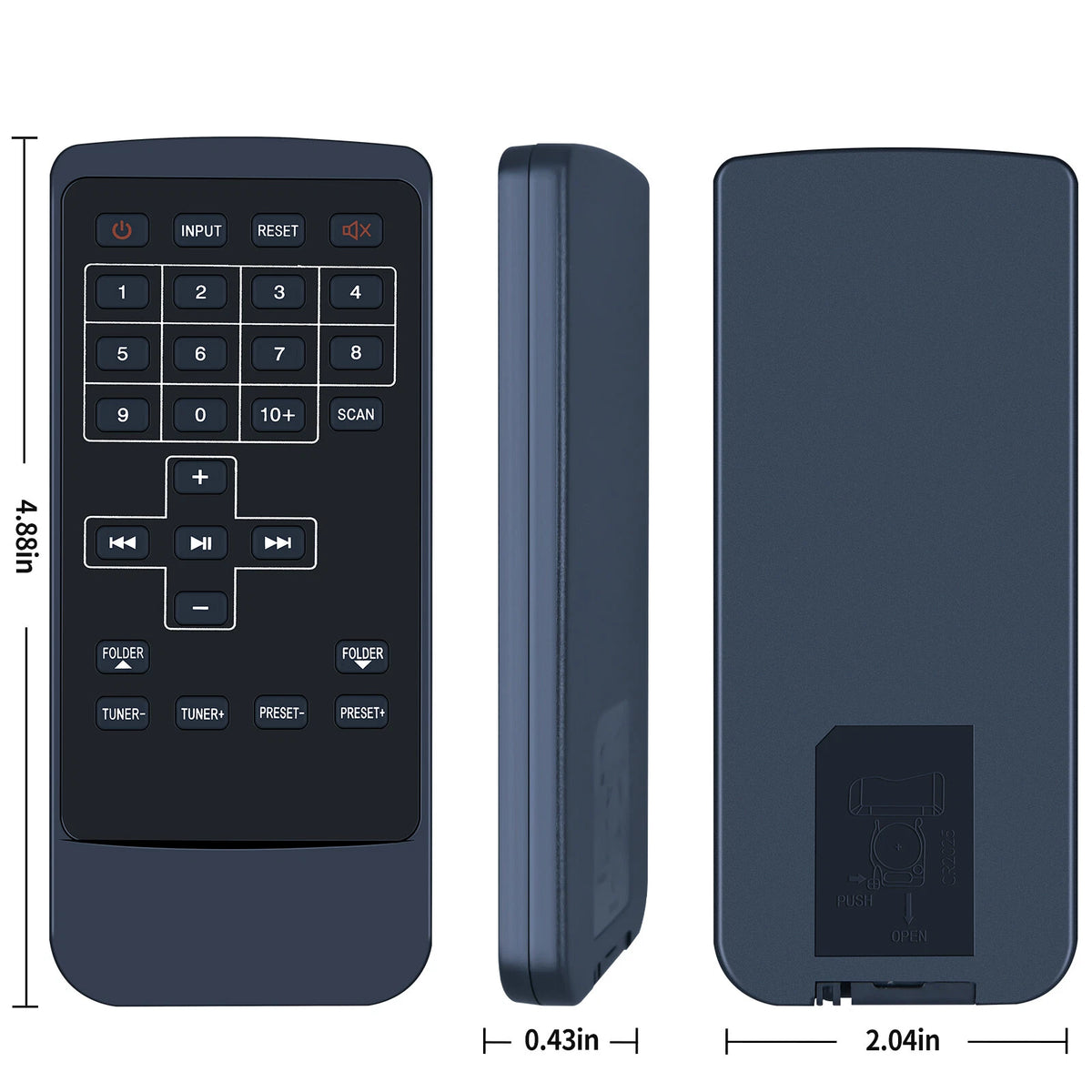 Remote Control For Rockville RHB70 Home Theater Compact Powered Speaker System