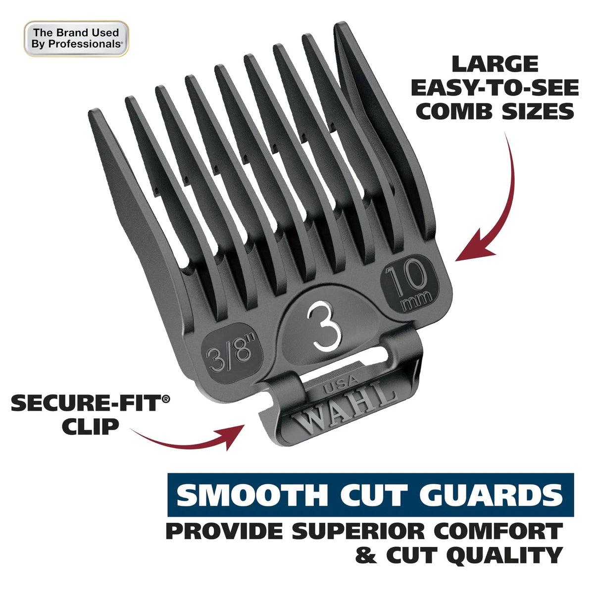 Wahl USA Chrome Pro Corded Clipper Complete Haircutting 24 Piece Set, Silver