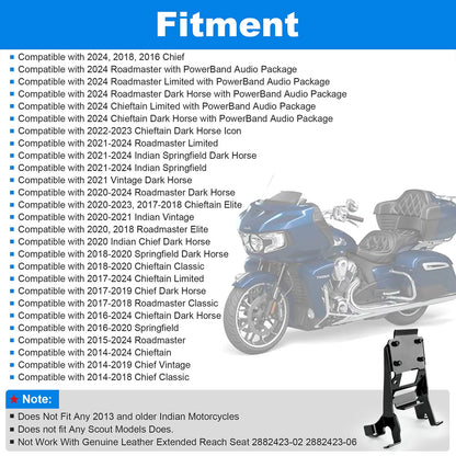 Driver Rider Backrest Mount Bracket For Indian Chieftain Chief