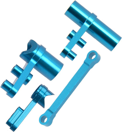 Aluminum Steering Servo Saver Complete Ackerman Plate Upgrade Parts Blue