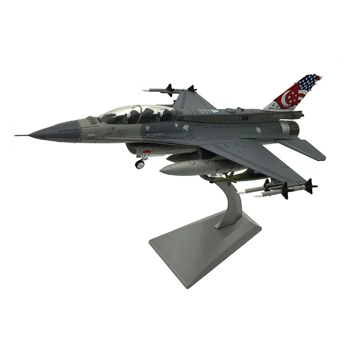 Amer Com 1/72 Singapore Air Force F-16D Fighting Falcon D Block-52 Model Display