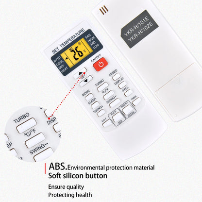 Remote Control For COSTWAY Mini Split Air Conditioner With Backlight