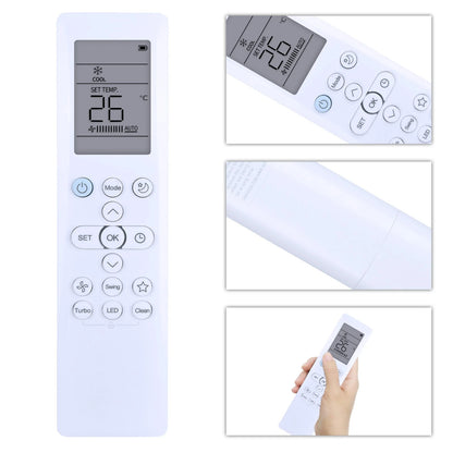 AC Remote Control For Midea RG10B(E)/BGEF RG10B10(E)/BGEF RG10B(E2)/BGEF