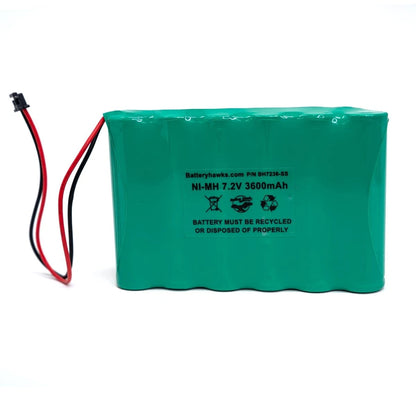 6PH-H-4/3A3600-S-D22 7.2v 3600mAh Ni-MH DSC IMPASSA 9057 Battery Wireless...