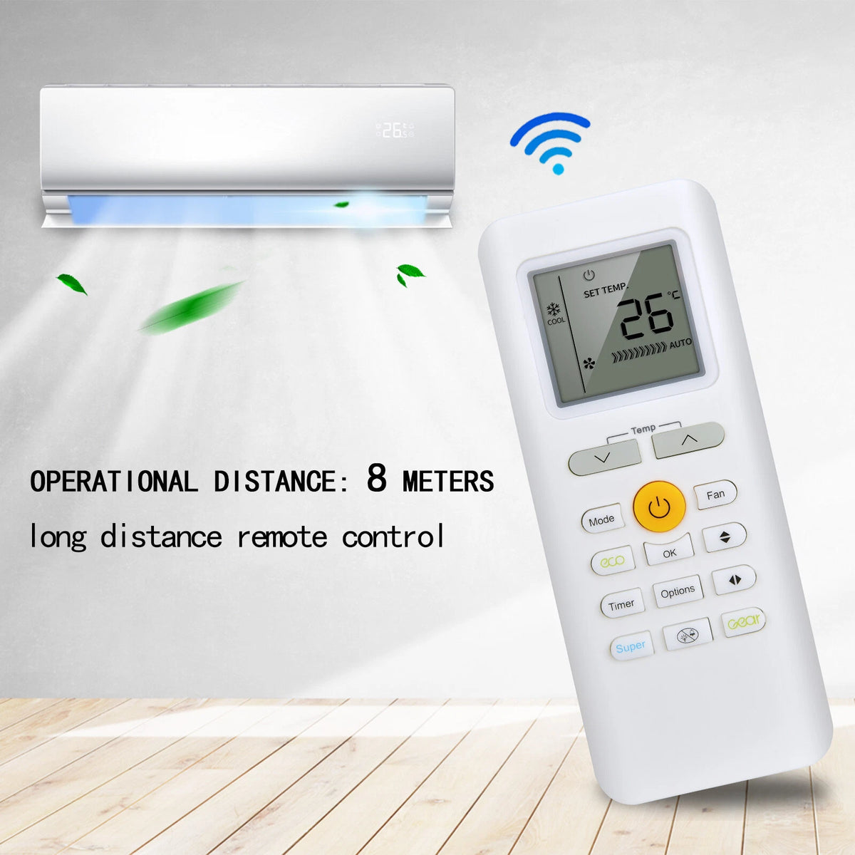 Replace Remote Control For Midea RG70E/BGEF RG70A/BGEF RG70C No backlight