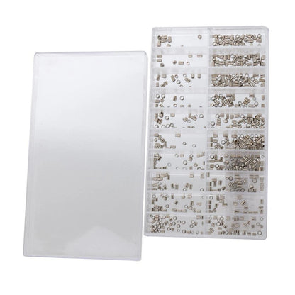 500Pcs/Set Assorted Mixed Size Watch Case Crown Tube Repair Replacement Part A