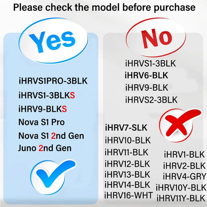 Side Brush for iHome Nova S1 Pro, iHRVS1PRO-3BLK, iHRVS1-3BLKS, iHRV9-BLKS...