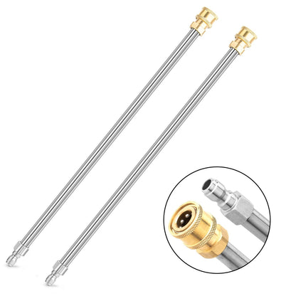 Pressure Washer Extension Wand, 2 Pack 17 Inch 17 inches, silver, yellow