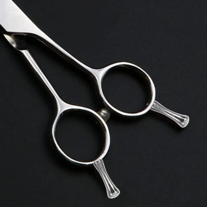 POPETPOP 6 Pcs Hair Scissors Finger Tangs Stainless Steel 0.4X2.2CM, Silver