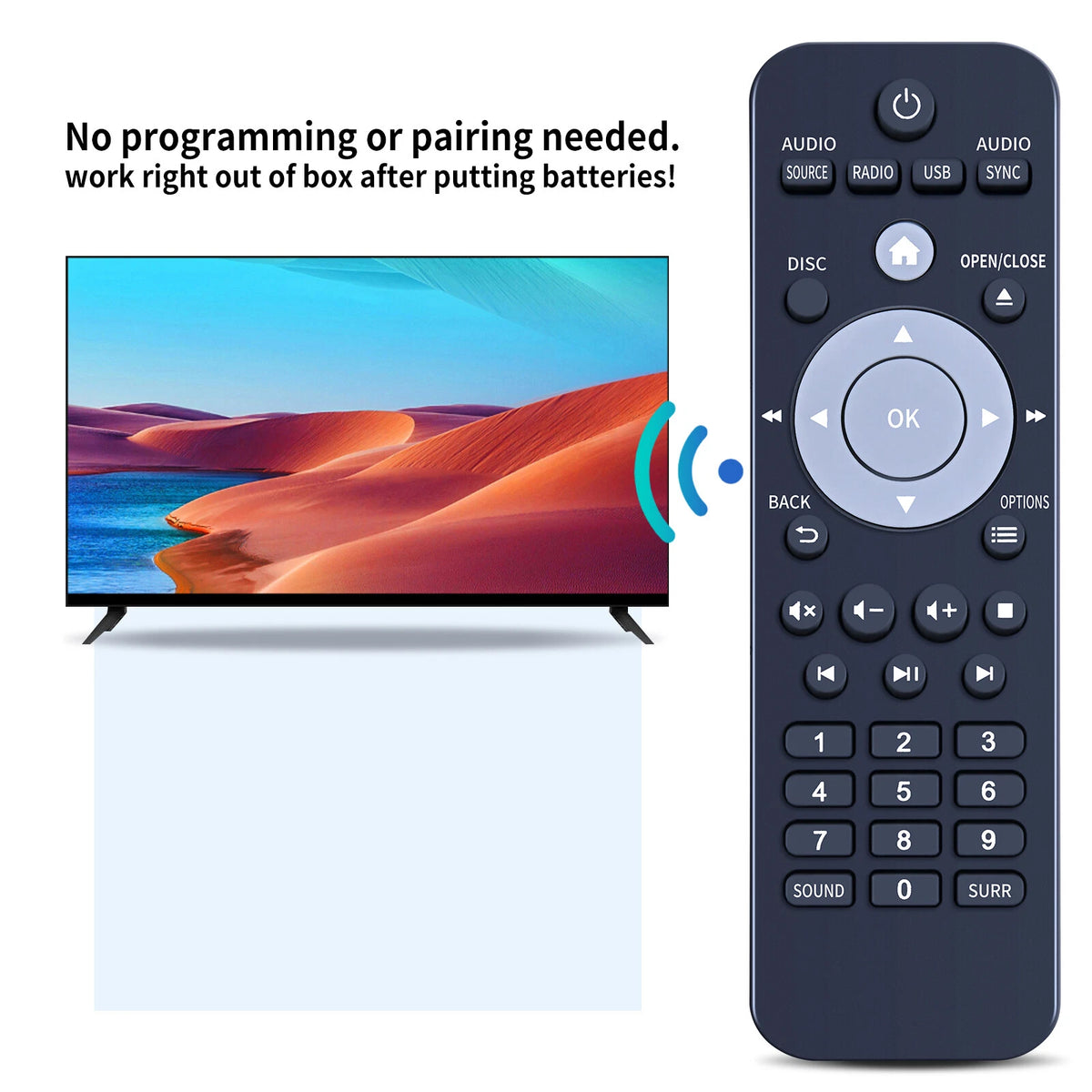 RC-2802 996510062717 Remote Control For Philips HTD3514/F7 HTD3570/12 HTD3540