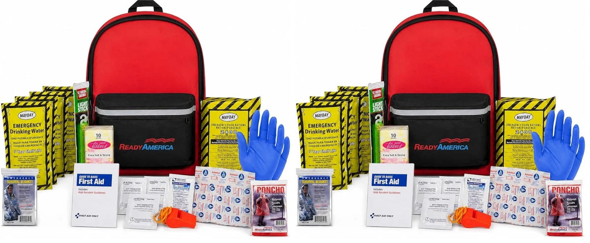 Ready America 70180 72 Hour Emergency 1 Person (Pack of 2), Red