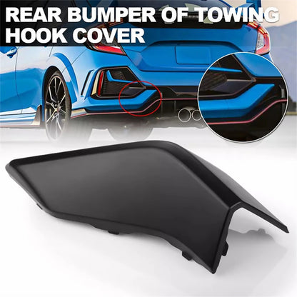 Rear Bumper Tow Hook Cover Cap Replacement For Honda Civic Hatchback 2016-21