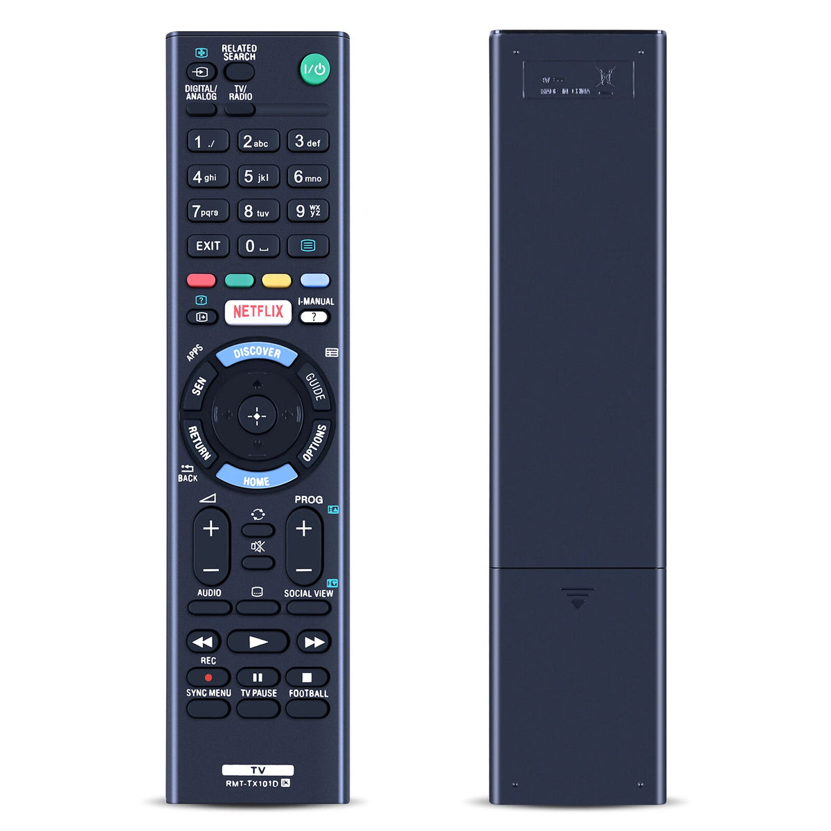 RMT-TX101D Remote Control For Sony TV KD-49X8305C KD-49X8307C KDL-32R400C