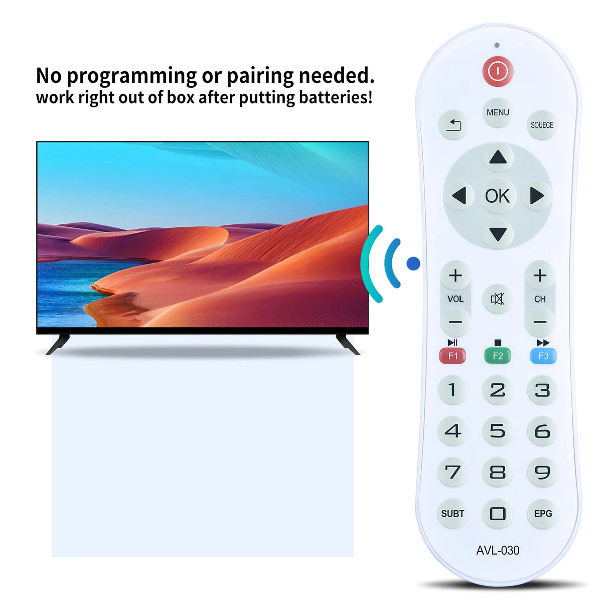 Replacement Remote Control For AVISTEL AVL-030