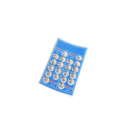 20Pcs 1.3cm Diameter High Hardness Stainless Snap Buttons For Sewing Clothing