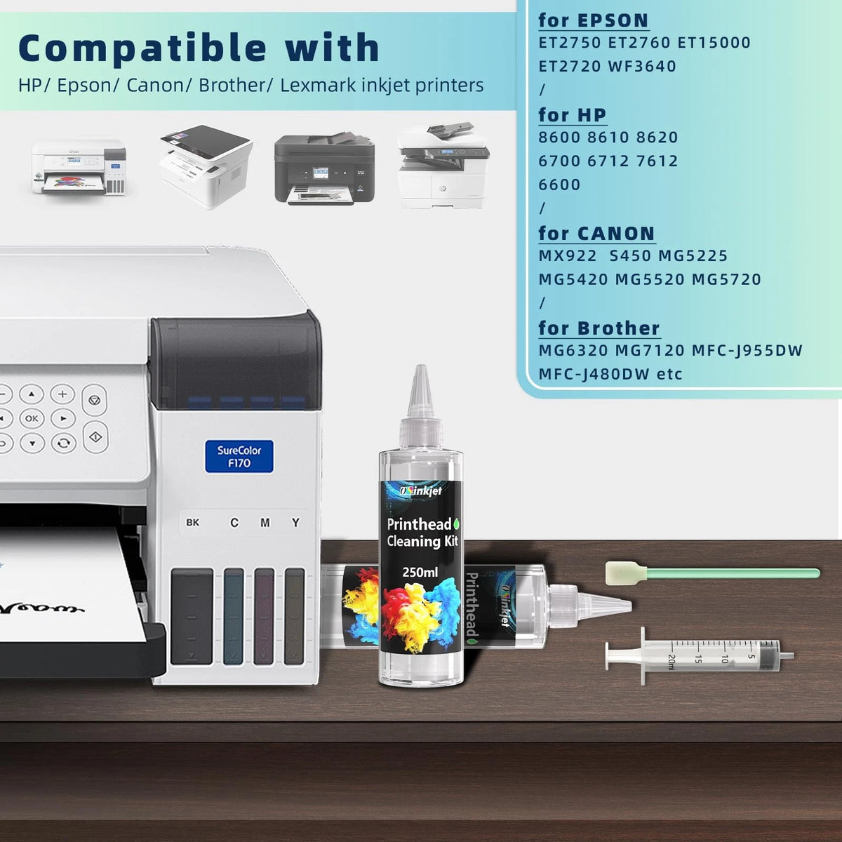 Osinkjet Printhead 250ml Cleaning Kit, Printer Kit