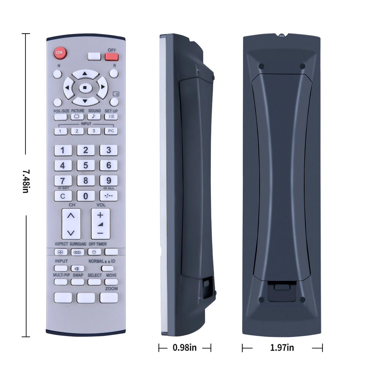 EUR7636070R Remote Control For Panasonic Display TH-37PH10UK TH-42PH10UK