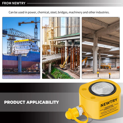 TRY Hydraulic Ram Cylinder 30 ton Jack Lifting Yellow