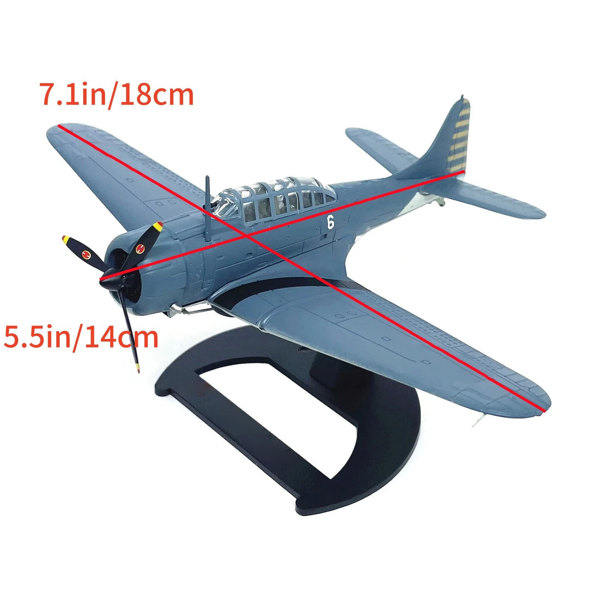 SBD-3 Dauntless Model 1/72 Scale Diecast Alloy for Military Ation Collector