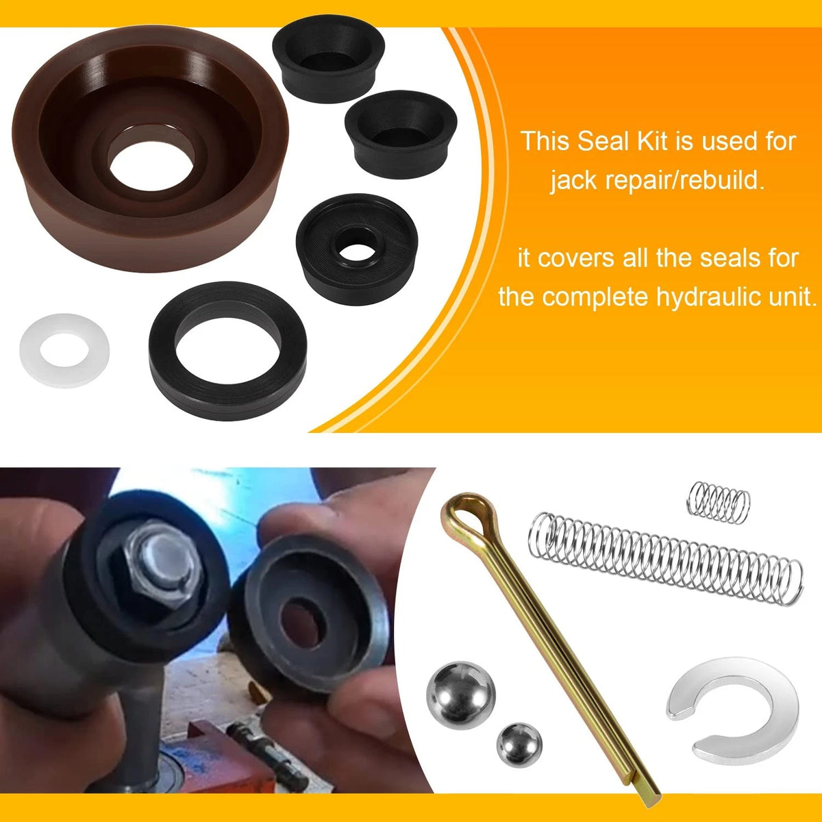 Seal Replacement Repair Rebuild Kit for Floor Jack Hein Werner WS Multicolor