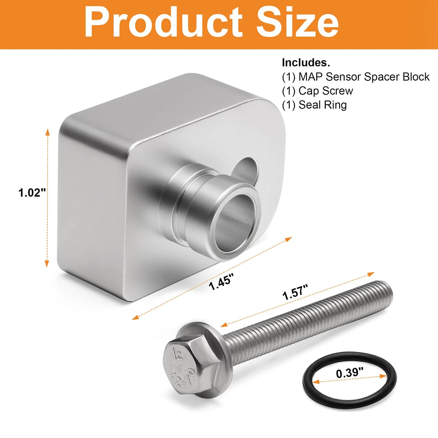 MAP Air Intake Temperature Sensor Spacer Anti-Soot for 2011-2019 Ford F250/F350