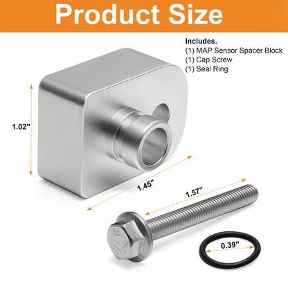 MAP Air Intake Temperature Sensor Spacer Anti-Soot for 2011-2019 Ford F250/F350