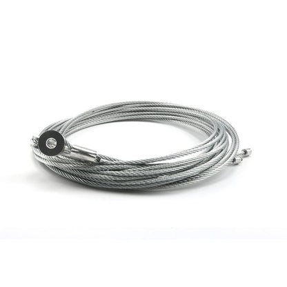 Two 150" Replacement Cable Wire- Enclosed Cargo Trailer Ramp Door Spring 12.5'