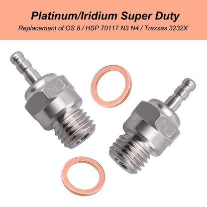 Hobbypark RC Igniter & Hot Glow Plugs No.3 N3 Replace OS 8 Super Duty Blue