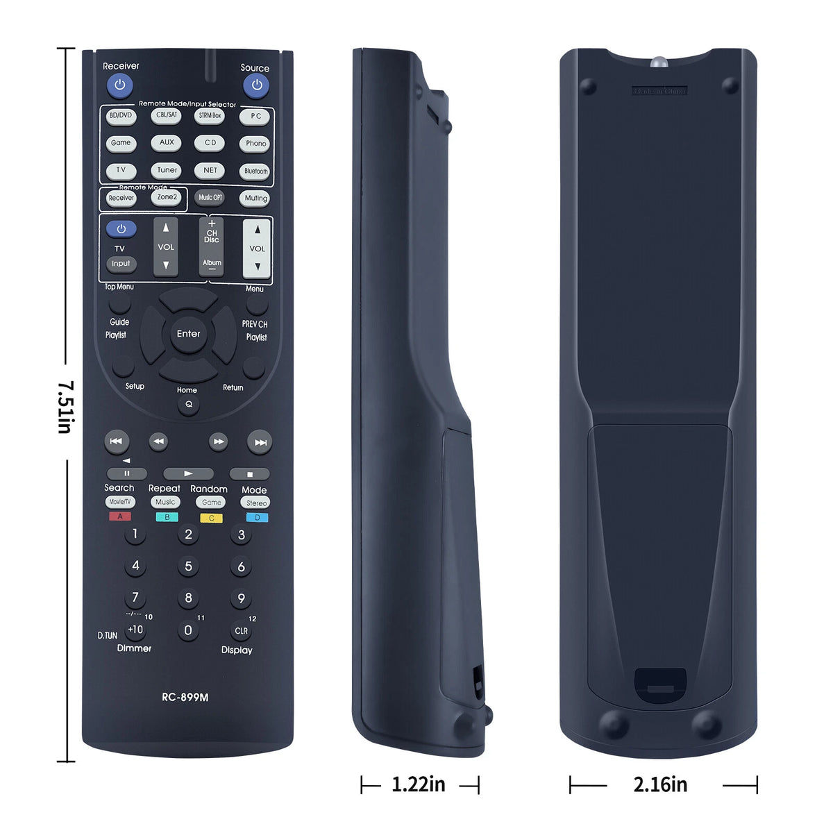 RC-899M For Integra Audio Receiver Remote Control DTR 20.7 DTR207 DTR307
