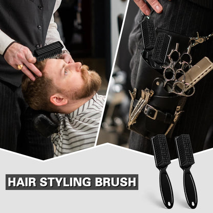 NICEMOVIC Barber Clipper Cleaning Brushes, 20 Pcs Plastic Handle 20PCS, Black