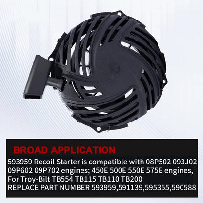 593959   Recoil Pull Starter For Briggs & Stratton 08P502 093J02 09P602
