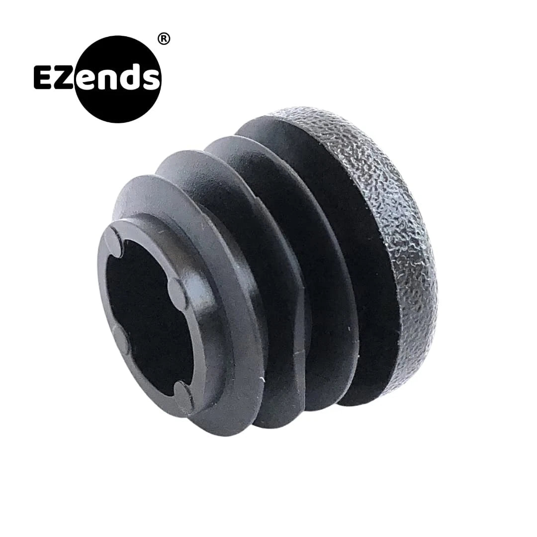EZends Premium Grade 3/4 Inch Round Plastic Plug / 14-20 14/20 Gauge, Black
