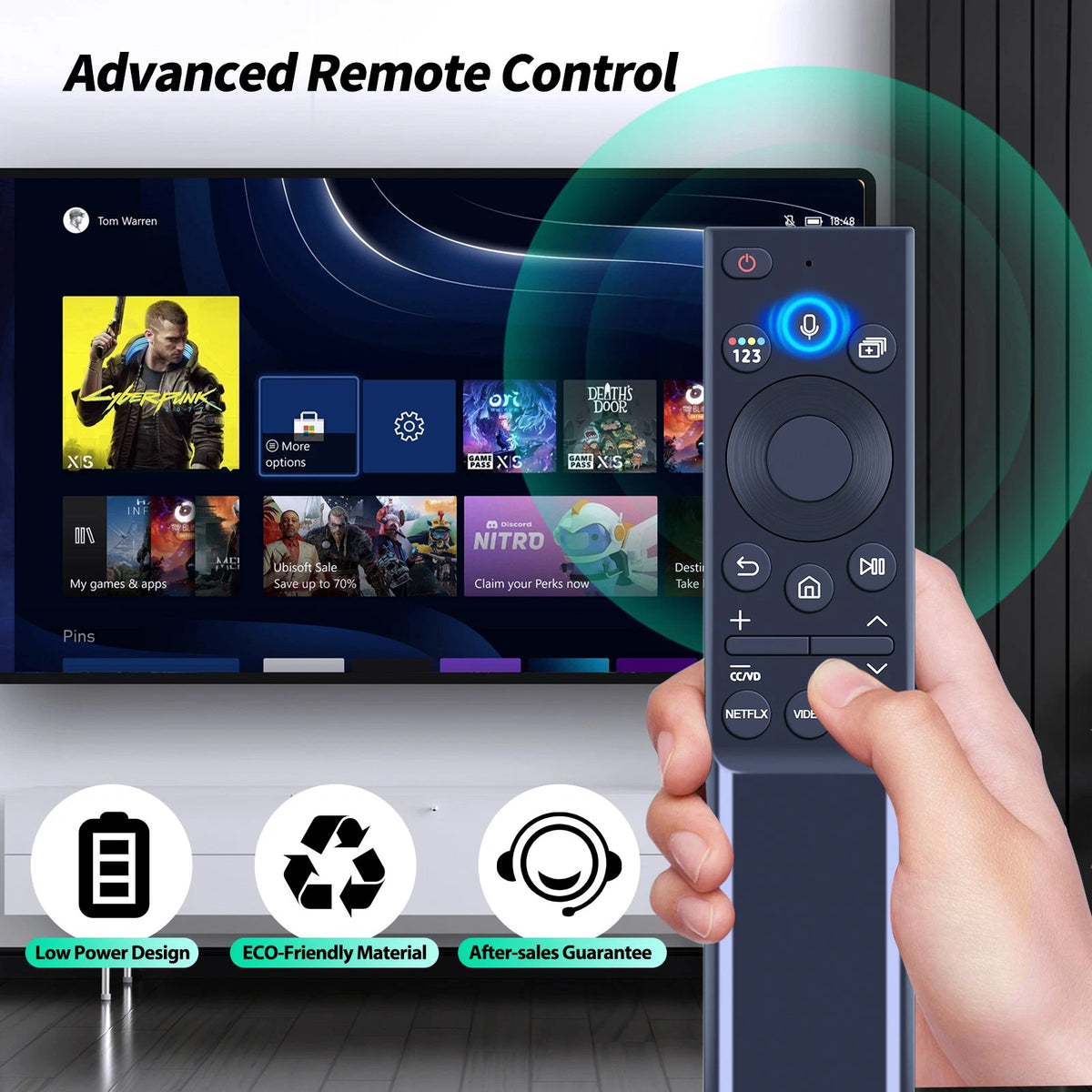 BN59-01357A For Samsung Rechargeable Solar Cell QLED Voice Remote Control