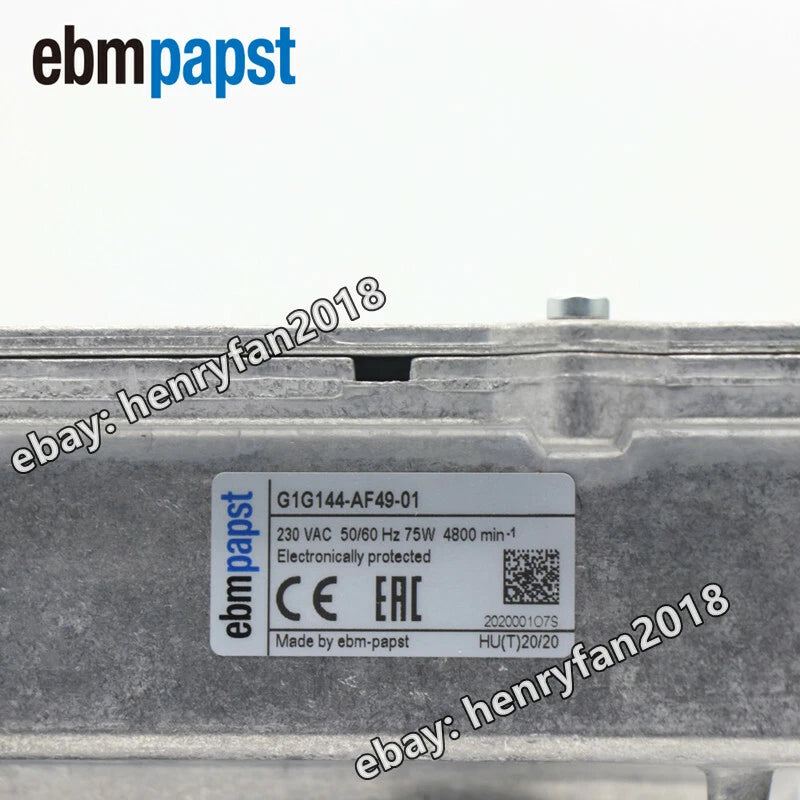 Ebmpapst G1G144-AF49-01 Blower Fan AC230V 0.5A 75W Φ144MM Heidelberg Cooling Fan