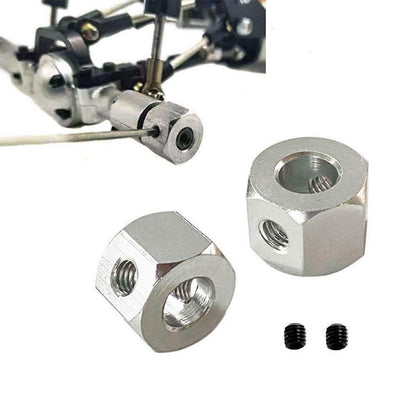 Metal 5mm Wheel to 12mm Combiner Wheel Hub Hex Adapter For WPL D12 C14 MN D90 q