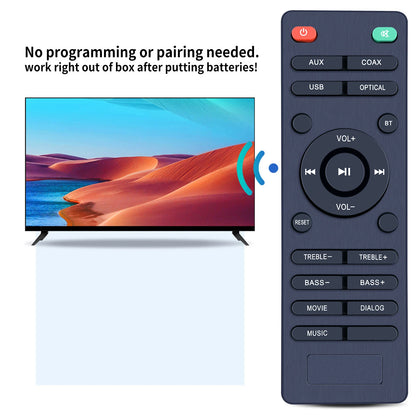 Remote Control For VMAI S4 FS21HS MSS-95 Bluetooth Soundbar Speaker System