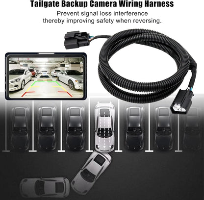 FC3Z-14A412-A Tailgate Backup Camera Wiring Harness 6 Pin Compatible with...