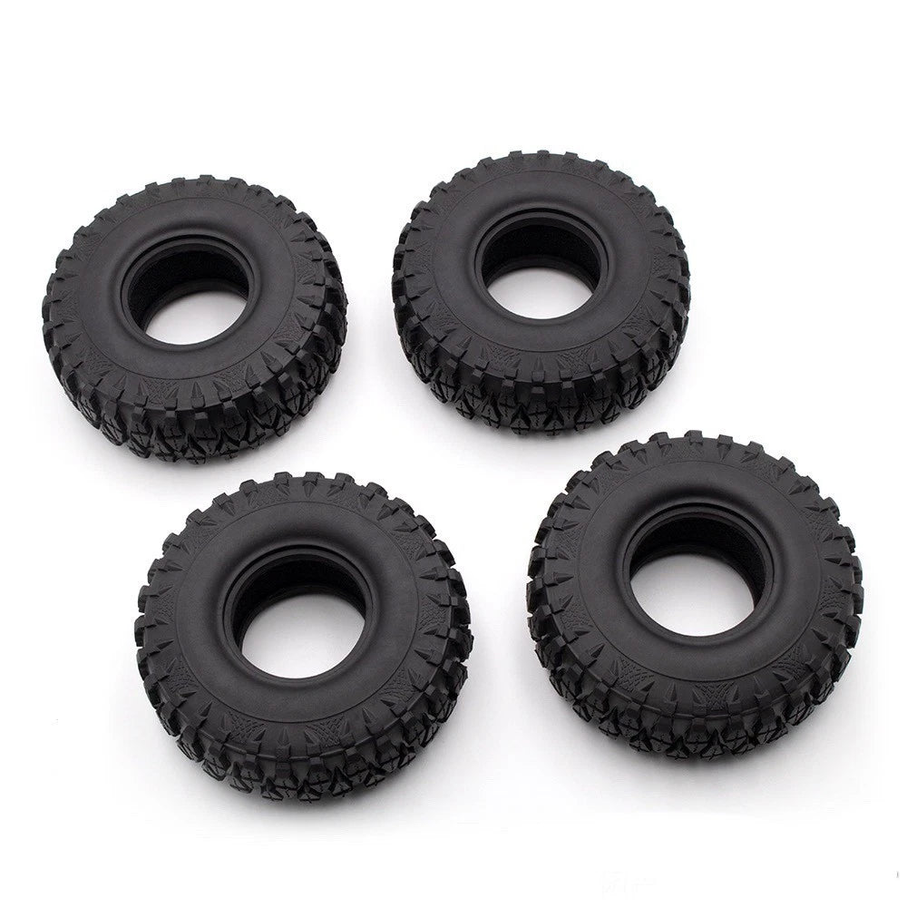 4Pack 1/10 RC Car 1.9" Rubber Wheel Tyres Tires Cover For 1.9in RC Wheel Rim D