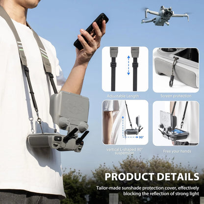 STARTRC Mini 4 Pro 3 Sun Hood+Lanyard for DJI RC 2 and RC...