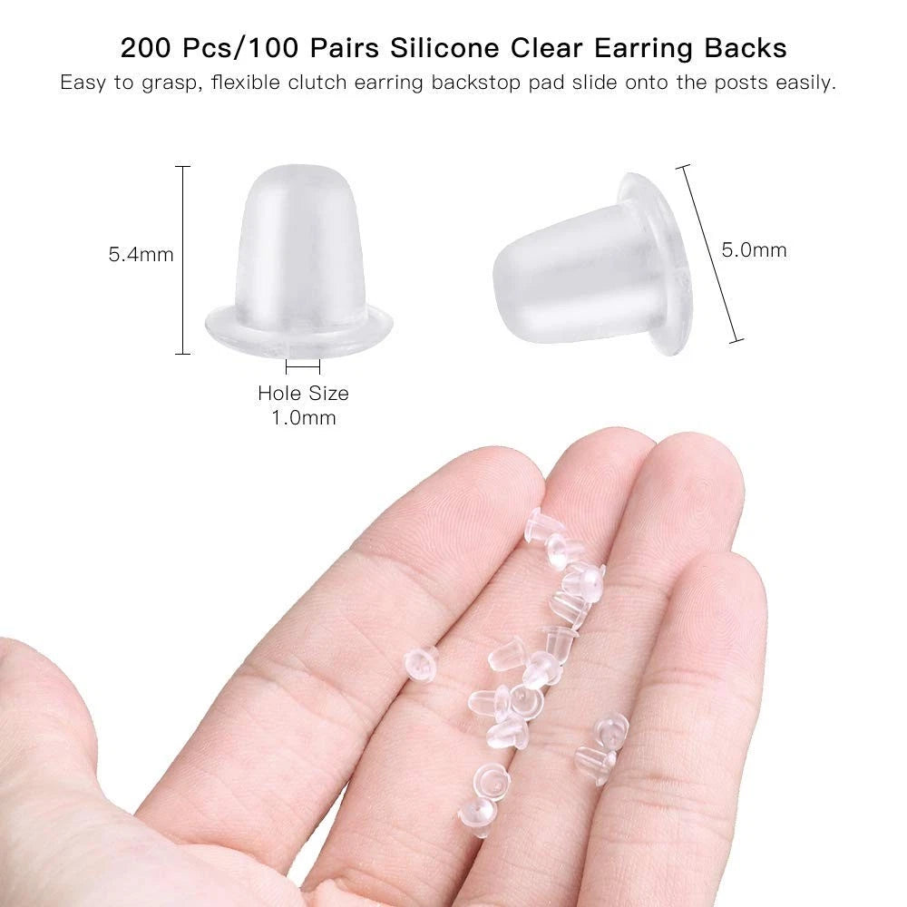 Earring Hooks Silver Plated Hypoallergenic Ear Wires for 0.87 inch, A-Silver