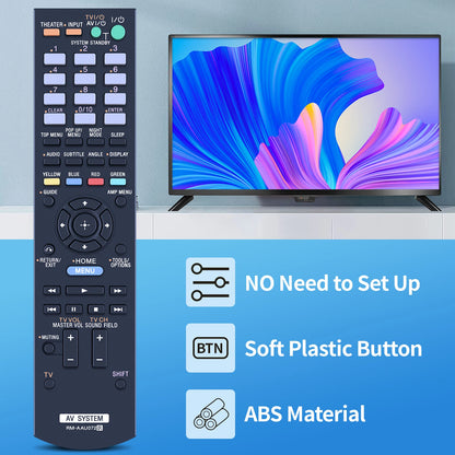 RM-AAU072 Remote Control For Sony AV Receiver SA-WCT150 HT-CT150 HTCT350
