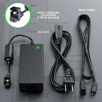 Universal Electric Couch Power Recliner Adapter 29V 2A Supply Black