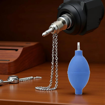 2Pcs Blue Rubber Soft Cleaning Wristwatch Parts Cleaner Tool Dust Air Blower...