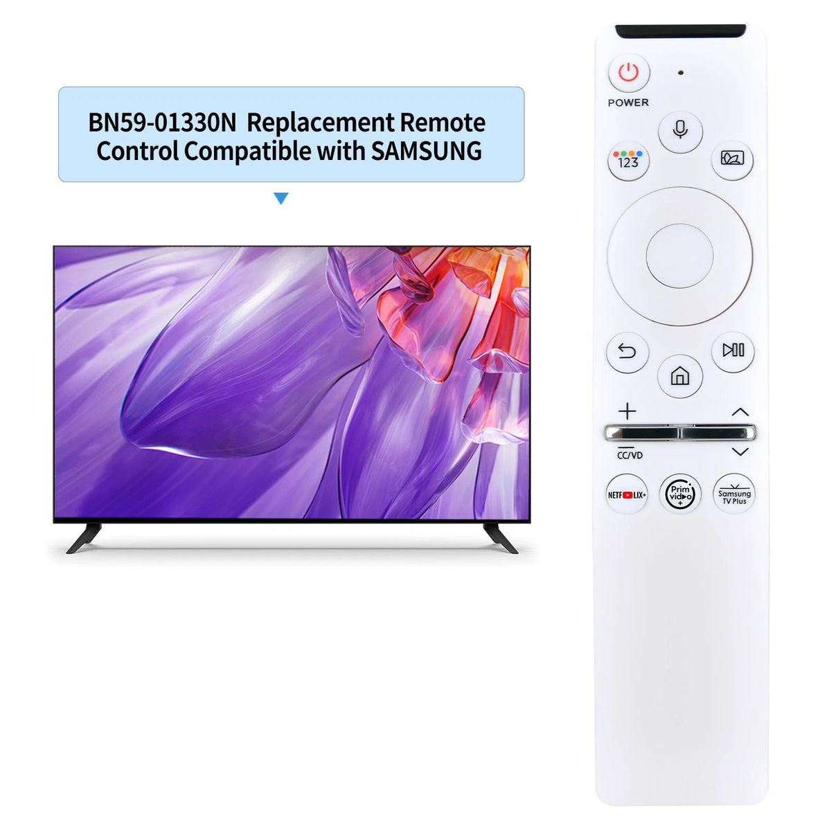 BN59-01330N Replacement Remote Control For Samsung Smart TV QN43LS01TAFXZA