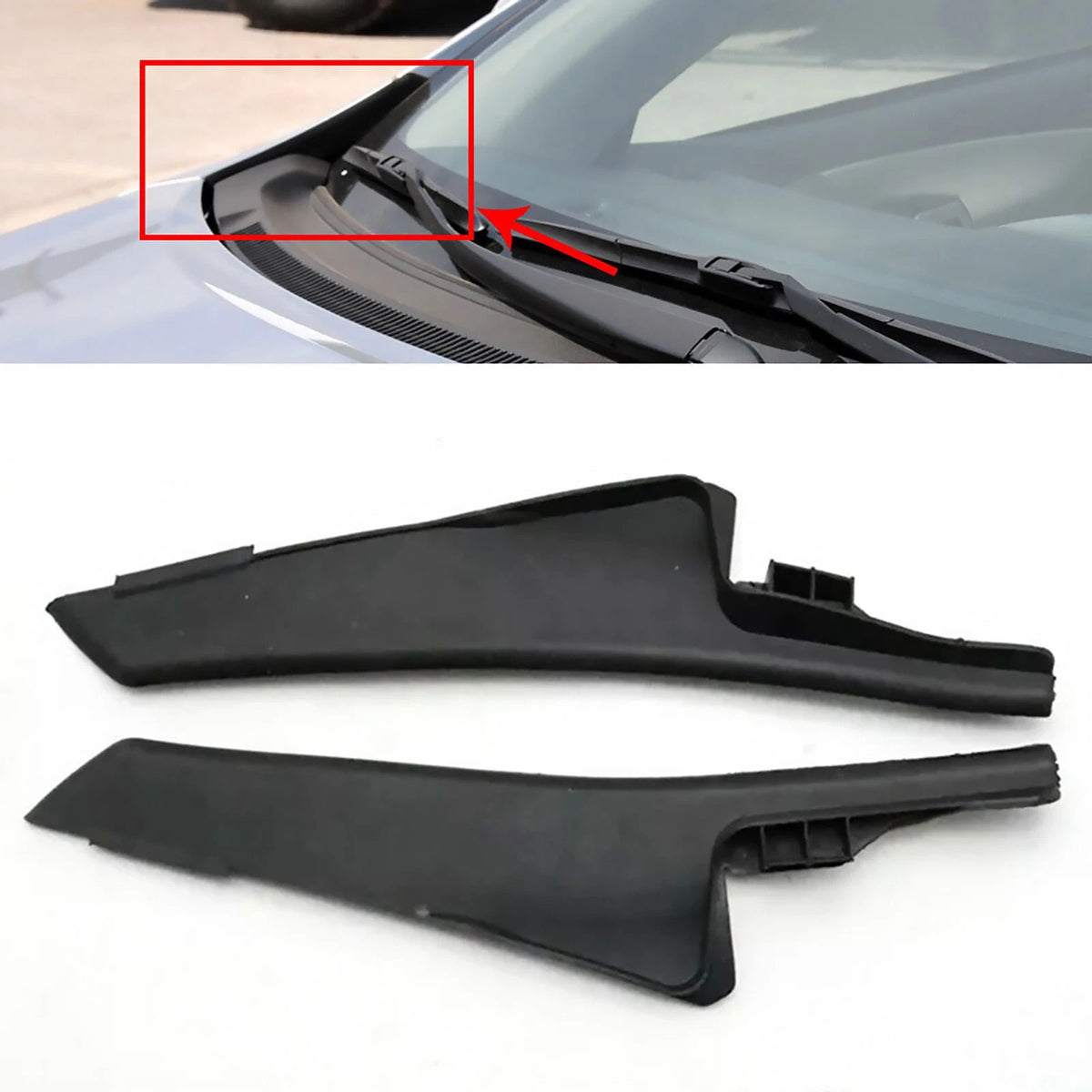 For Toyota Corolla 2007-2013 1 Pair Windshield Wiper Cowl Cover Replacement