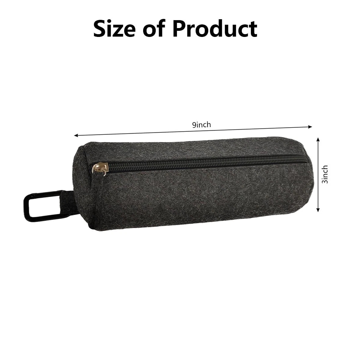 nsgglecher 2Pcs Pickleballs Holder Bag with Metal Hook, Small to Medium, Grey