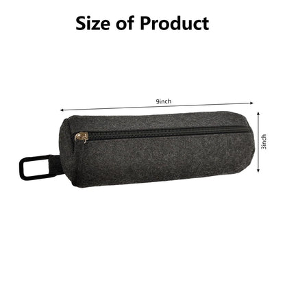 nsgglecher 2Pcs Pickleballs Holder Bag with Metal Hook, Small to Medium, Grey