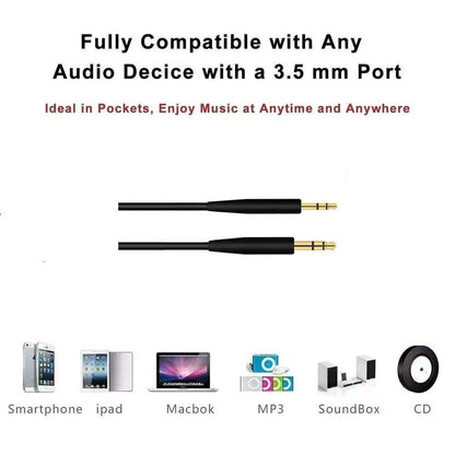 EARLA TEC Replacement Audio Cable Cord,Aux Wire 3.5mm 140 centimeters, No mic