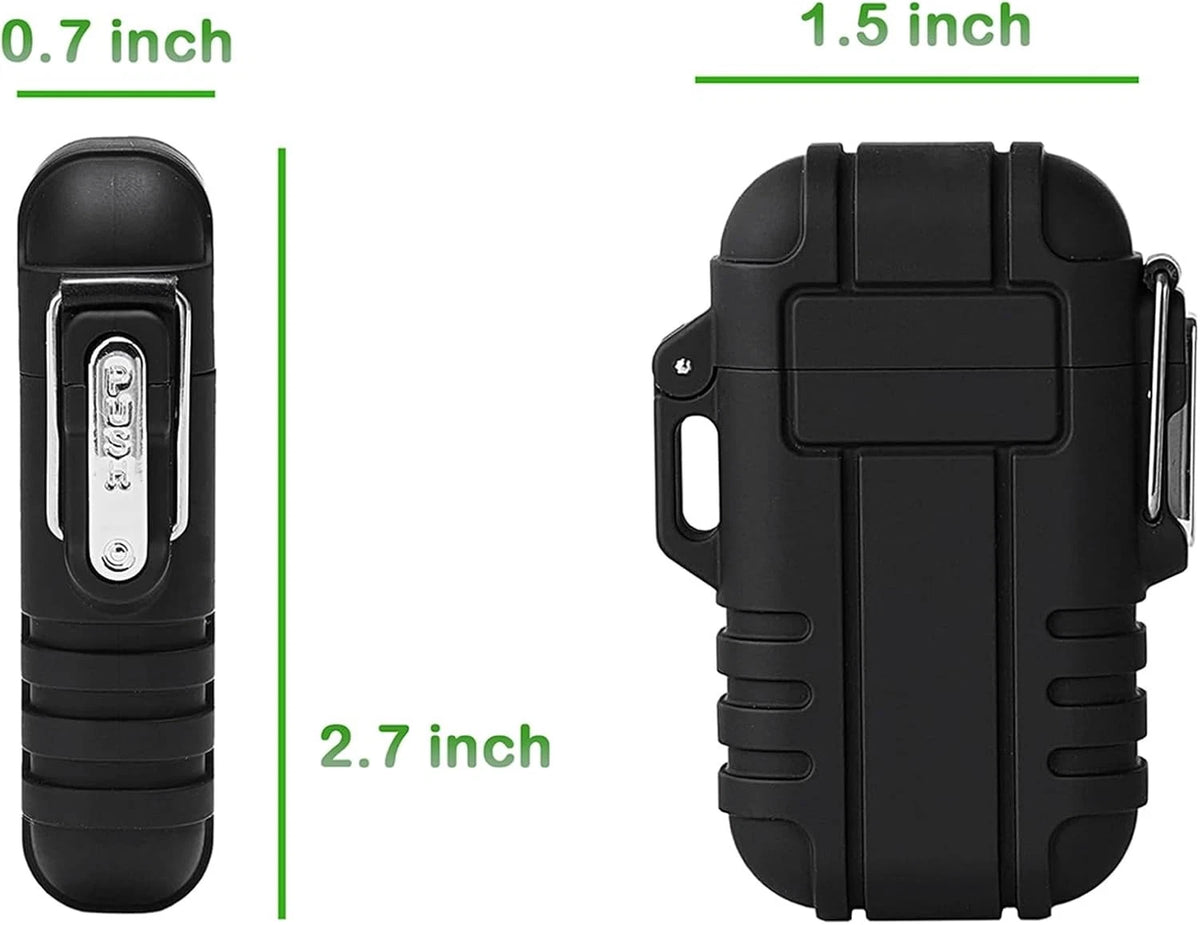 2 Pack Waterproof Lighter Outdoor Windproof Torch Lighters Camouflage+black