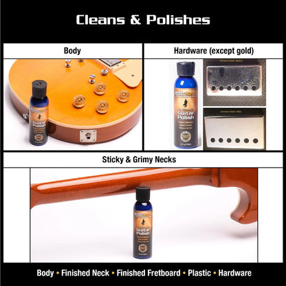 MusicNomad Guitar Complete Cleaning & Care Kit: Cleaner, 10 Fl Oz (Pack of 1)